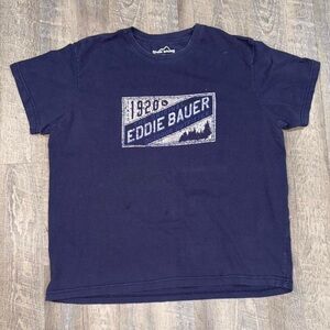 Eddie Bauer 1920s Graphic Navy Tee